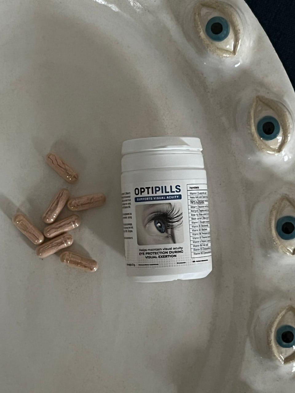Flacon OptiPills reçu par Alexandre